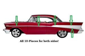1955-57 Chevy - Stainless Steel Trim