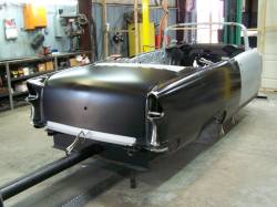 1955 Chevy Convertible Body Skeleton With Dash, Quarter Panels, Doors, Deck Lid & Convertible Top Frame