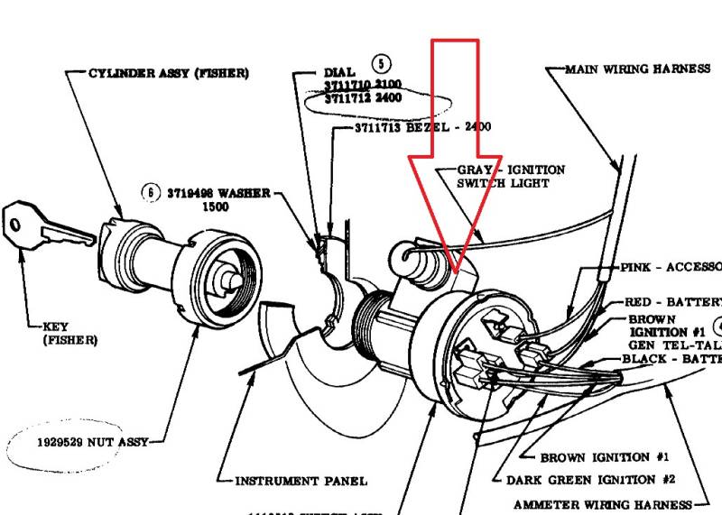 1955-56 Chevy Ignition Switch  1956 Chevy Ignition Switch Wiring Diagram    Real Deal Steel