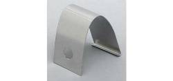 GM - 1955-57 Chevy Convertible Upper Inner Windshield Stainless Divider Connector Molding Behind Mirror Bracket