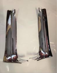 GM - 1955-57 Chevy Convertible Inner Vertical Windshield Chrome "A-Pillar" Moldings Pair