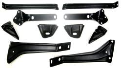 GM - 1957 Chevy Complete 10-Piece Front Bumper Bracket Set