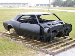 1968 Camaro Coupe Complete With Stock Heater Firewall, Top Skin, Drip Rails, Quarter Panels, Doors & Deck Lid