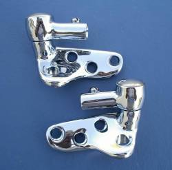 GM - 1955-57 Chevy Convertible Chrome Sunvisor Brackets