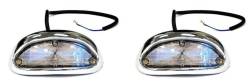 GM - 1955 Chevy Chrome Parking Light Assemblies Pair