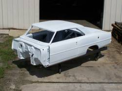 1966-67 Chevy II Body Shell Automatic Shift Bucket Seats With Quarter Panels & Top Skin