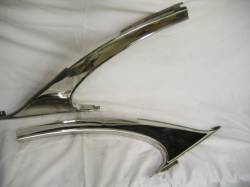 GM - 1955-57 Chevy Bel Air 2-Door Hardtop Restored Quarter Window Sail Panel Doglegs Pair