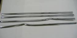 1955-57 Chevy 210 2-Door Sedan Restored Beltline Stainless Set - 4-Pieces