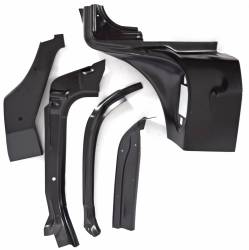 1955-56 Chevy 2&4-Door Hardtop & Nomad Right Windshield Pillar/Upper Hinge Area Repair Kit