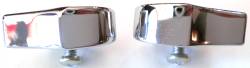 1957 Chevy 210 & Bel Air 4-Door Sedan & Station Wagon Center Post Chrome Divider Trim Pair