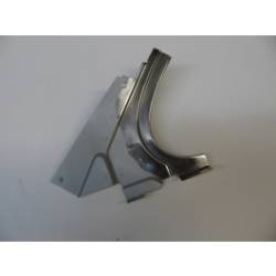 1955-57 Chevy 210 & Bel Air 2-Door Hardtop Restored Left Rear Stainless Inner Dogleg With Felt