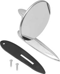 1955-57 Chevy Chrome Outside Door Mirror With Wide Angle Glass