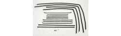 1955-57 Chevy 4-Door Station Wagon Side Glass Fuzzy Channel Kit