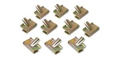 GM - 1955-57 Chevy Convertible Stainless Steel Boot Pinchwell Pinchweld Snap Trim Clip Set