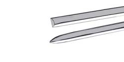 GM - 1955 Chevy Bel Air Left Front Fender Stainless Steel Molding