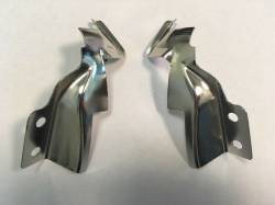 GM - 1955-57 Chevy 2-Door Hardtop & Convertible Upper Quarter Windlace Brackets Pair