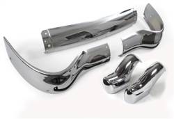 GM - 1955 Chevy Chrome 5-Piece Front Bumper Set With Guards