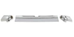 GM - 1957 Chevy Chrome Non-Wagon 3-Piece Rear Bumper Set