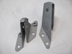 1955-57 Chevy Used Firewall Emergency Brake Roller Brackets Pair