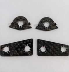 1955-57 Chevy Used Door Striker Skid Plates Set