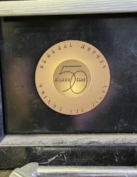 General Motors 50,000,000th Golden 1955 Chevy Medallion Magnet