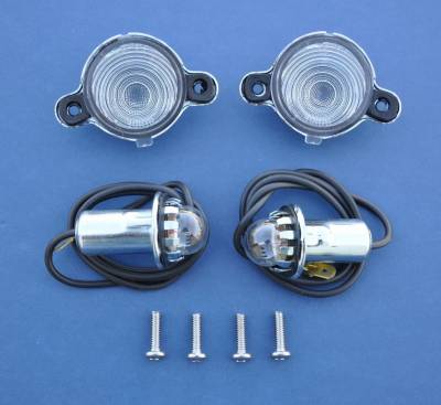 1955 Chevy All & 1956-57 Nomad & Station Wagon Rear License Plate Light Assemblies