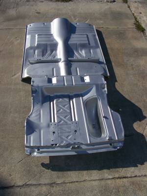 GM - 1955-57 Chevy Convertible Fully Welded Floor With Braces And Trunk Floor