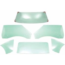 1968-69 Camaro & Firebird Coupe Clear Glass Kit 8 Pieces (tinted shown in photo)
