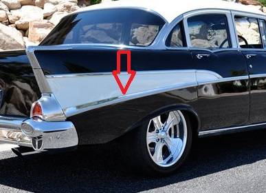 1957 Chevy 210 Bel Air 4 Door Sedan Station Wagon Right