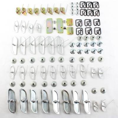 1955 Chevy Bel Air Complete Side Stainless Molding Clip Set