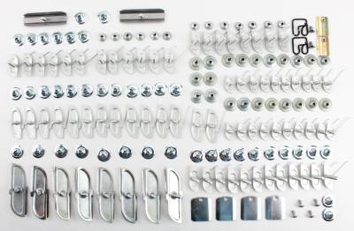 1957 Chevy Bel Air & 210 2-Door Hardtop, Convertible, Sedan, Station Wagon & Nomad Complete Side Stainless Molding Clip Set