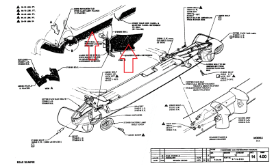 1957 Chevy Rear Body To Bumper Seal