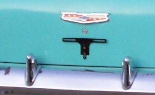 1955-56 Chevy Rear License Plate Bracket