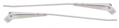 1957 Chevy Polished Stainless Steel Wiper Arms Pair