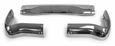 1955 Chevy Station Wagon & Nomad Chrome Rear Bumper 3-Pieces