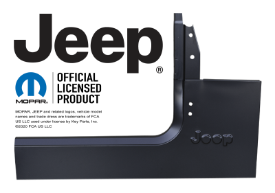 1984-1995 Jeep YJ WRANGLER RIGHT FRONT QUARTER PANEL, FLANGED, WITH A PILLAR, WITH LOGO