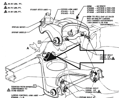 1955-57 Chevy Forward Lower Control Arm Rubber Bumper