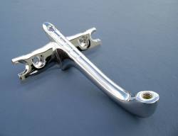 1955-57 Chevy Convertible Chrome Inside Rear View Mirror Bracket - Image 1