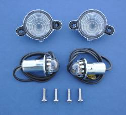 1955 Chevy All & 1956-57 Nomad & Station Wagon Rear License Plate Light Assemblies - Image 1