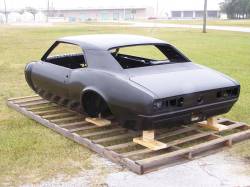 1967 Camaro Coupe Complete With Stock Heater Firewall, Top Skin, Drip Rails, Quarter Panels, Doors & Deck Lid - Image 7