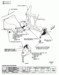 1955-57 Chevy Standard Shift Rear Motor Mounts Pair - Image 2
