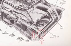 1955-57 Chevy Station Wagon & Nomad Rear Cargo Floor Support Brace & Baffle Set - Image 2
