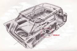1956-57 Chevy Station Wagon & Nomad Right Forward Outer Wheelhouse Panel - Image 2