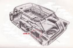1956-57 Chevy Station Wagon & Nomad Left Middle Outer Wheelhouse Panel - Image 2