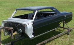 1966-67 Chevy II Body Shell Mini-Tubbed Standard Shift Bucket Seats With Quarter Panels & Top Skin - Image 11