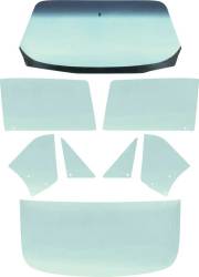 1967 Camaro & Firebird Coupe Tinted Glass Kit 8 Pieces