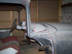 1955-56 Chevy Convertible Right Windshield Pillar/Upper Hinge Area Repair Kit - Image 2