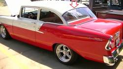 1955-57 Chevy Restored 2&4-Door Sedan Backglass Upper Stainless Steel Molding - Image 2