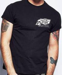 Black Real Deal Steel 100% Cotton T-Shirt X-Large - Image 2