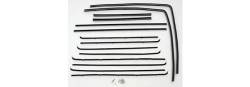 1955-57 Chevy 2-Door Station Wagon Side Glass Fuzzy Channel Kit